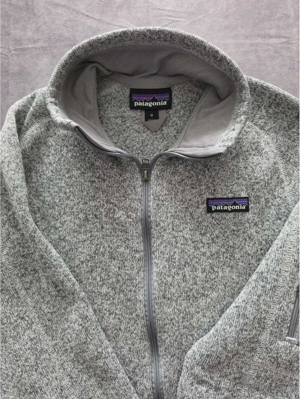 Patagonia Better Sweater Full Zip Fleece Jacket Women's Medium Gray Hiking